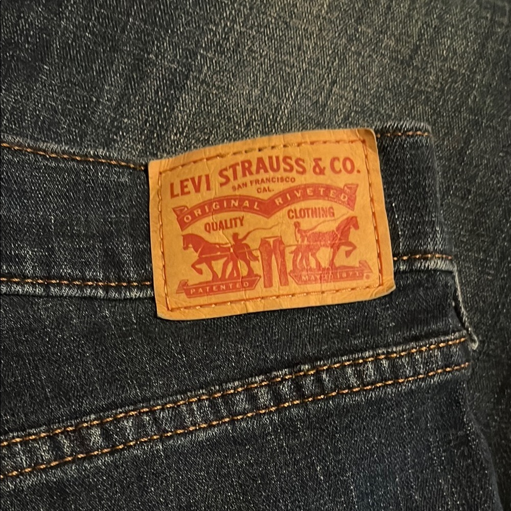 Levi's Blue Boot Cut Jeans Medium Wash - Picture 2 of 5